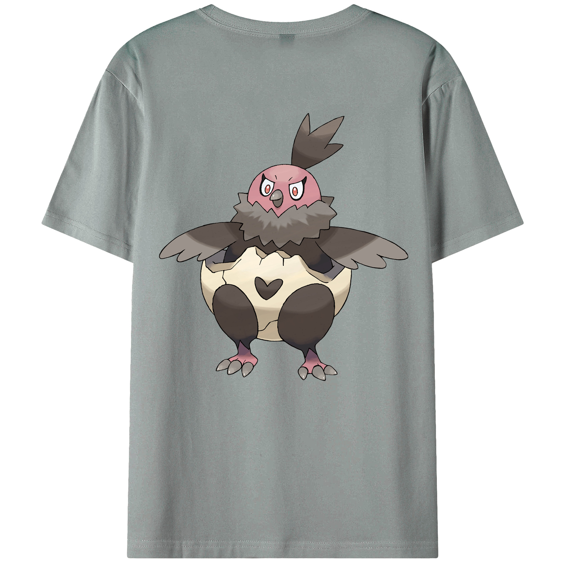 （画像用） ポケットモンスター Pokémon 綿100％ メンズ半袖Tシャツ（バックプリント） 通気性